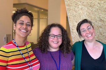 caption: Eula Scott Bynoe, Phyllis Fletcher, and Jeannie Yandel talk about how women can be better advocates for other women in the workplace. 