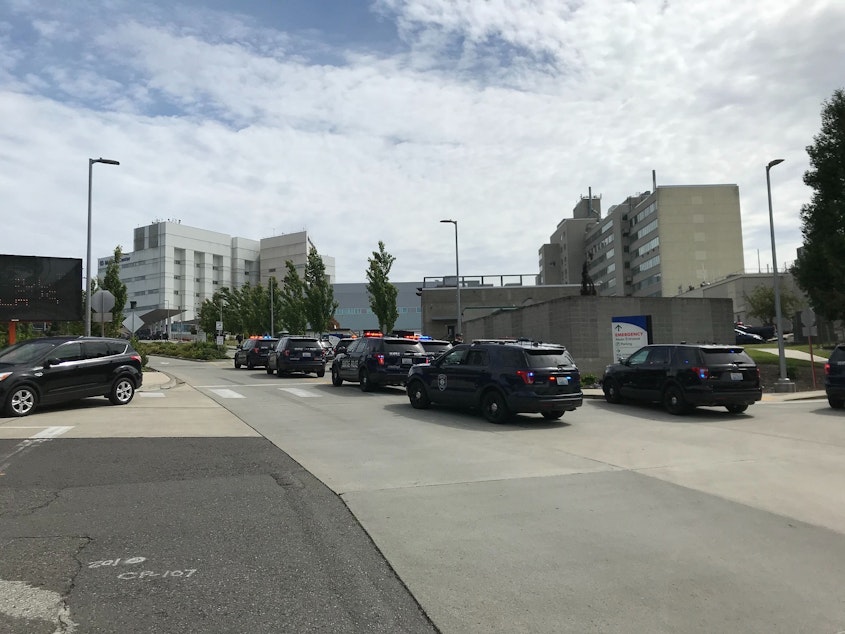 caption: VA Puget Sound medical buildings in Seattle's Beacon Hill neighborhood.