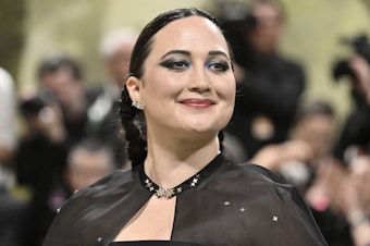 caption: Lily Gladstone attends The Metropolitan Museum of Art's Costume Institute benefit gala celebrating the opening of the "Sleeping Beauties: Reawakening Fashion" exhibition on Monday, May 6, 2024, in New York.