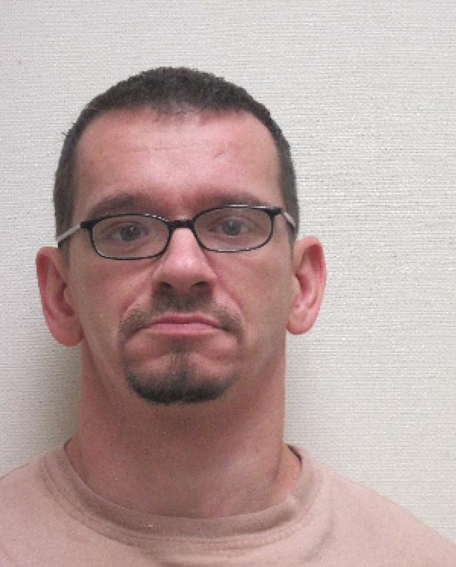 caption: Jamie Engel photographed by the Department of Corrections in 2016.