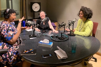 caption: Keita H. Williams, Jeannie Yandel, and Eula Scott Bynoe answer listener questions on this bonus episode of Battle Tactics for Your Sexist Workplace.