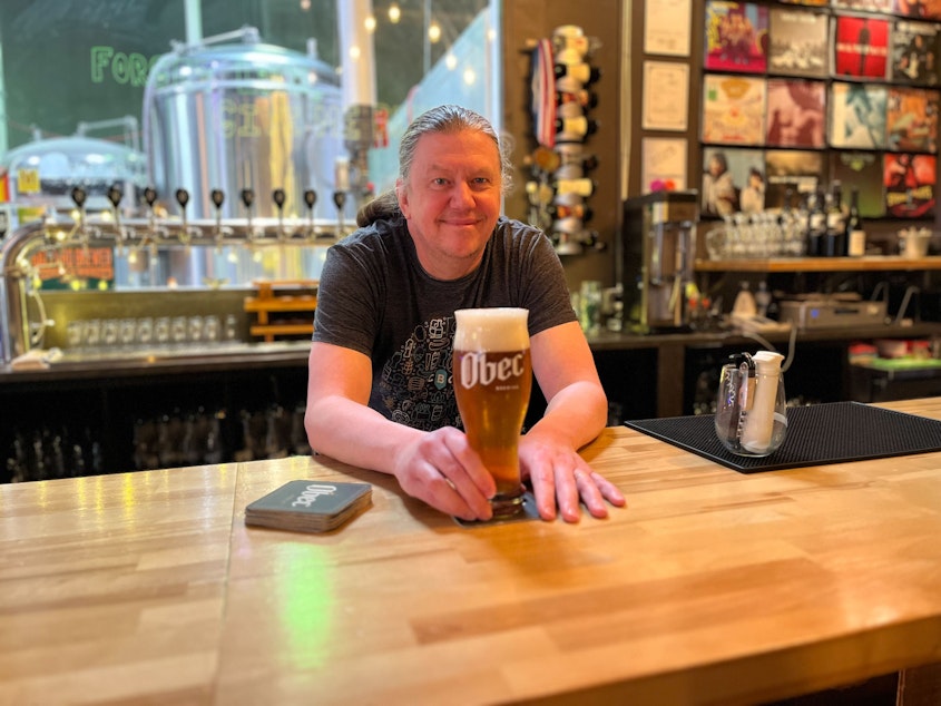 caption: Wayne Jehlik is co-owner and head brewer at Obec brewery.