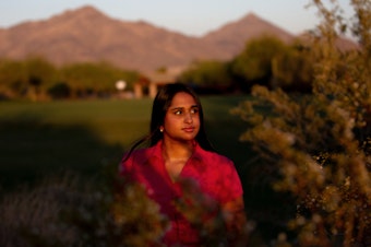 caption: Right out of college Anita Ramaswamy was hired for her dream job as an analyst at a big bank on Wall Street. She frequently worked until midnight, including during the pandemic.