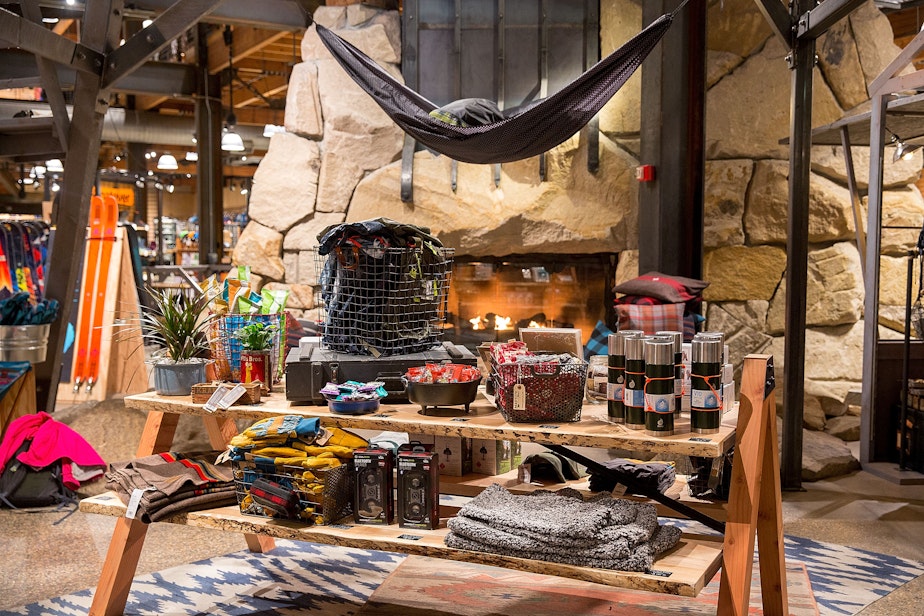 caption: REI Seattle Interior Outdoor Collective